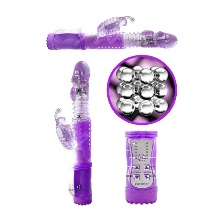  vibrador recargable doble estimulación punto g mariposa 360 grados jack butterfly recargable + lubricante gelx neutro x 100 ml