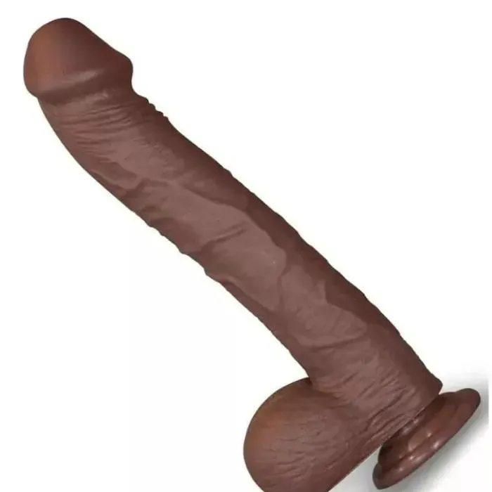 Dildo Consolador Ultra Realista Gigante 33 Cm + Lubricante Intimo Neutro 3o Ml