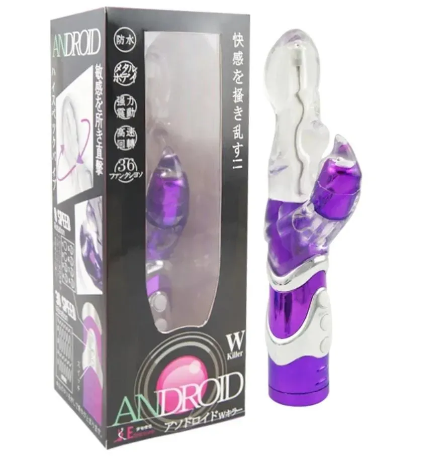 Vibrador Consolador Doble Estimulo Punto G Purple De Pilas