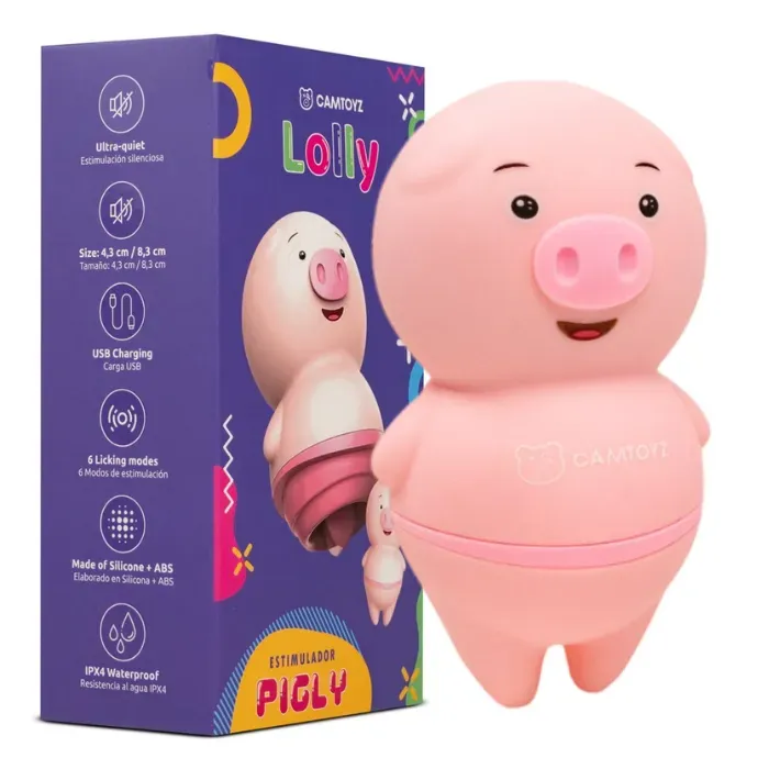 Vibrador Lengua Estimulador De Clitoris Cerdito (Recargable) Pigly