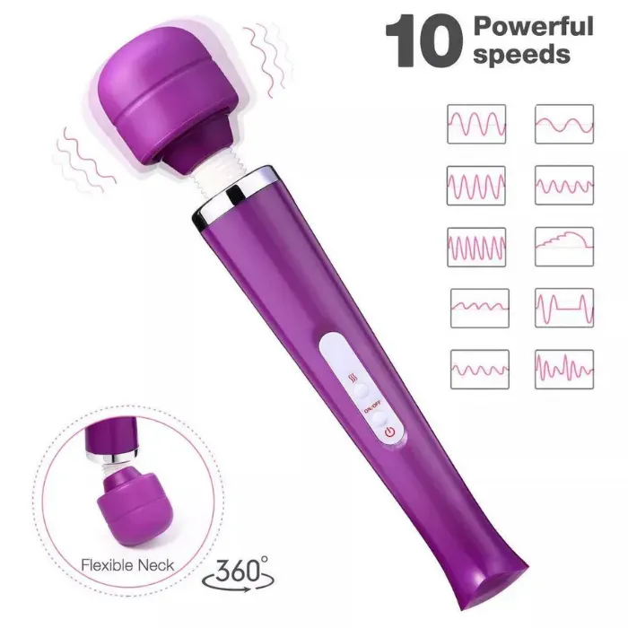 Vibrador Masajeador De Clitoris Hitachi Magic Wand Gigante Recargable