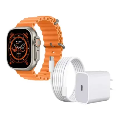 Reloj Inteligente T800 Ultra Smartwatch Smartwatch T800 Ultra Doble Correa + Cargador Iphone 20w Carga Rapida