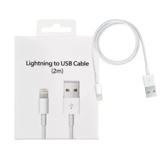 Cable Carga Rapida Y Datos Lightning Usb 2 Metro 1:1 Iphone