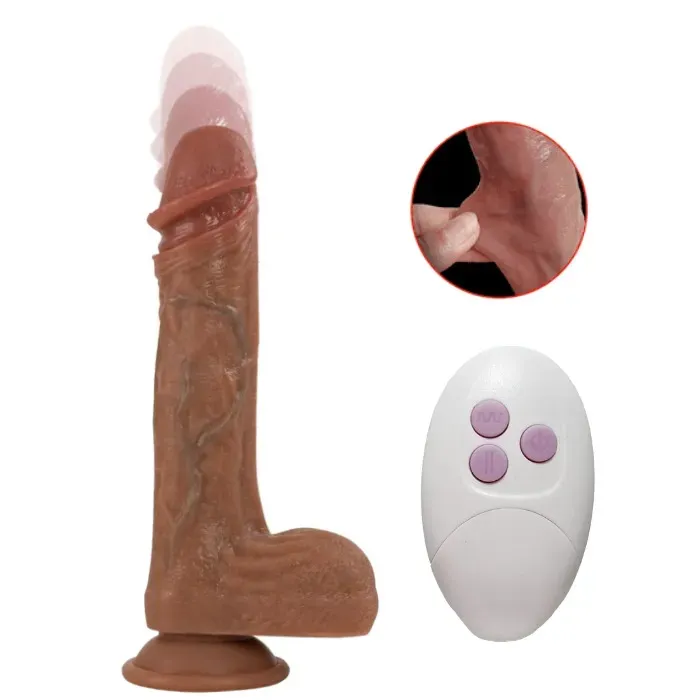 Dildo Vibrador Consolador Super Realista Funcion Telescopio Con App Y Control