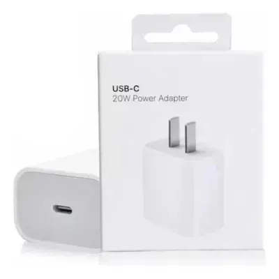 Cargador Iphone 20w Carga Rapida + Cable Iphone 2 Metros Tipo C Lightning Carga Rapida 1:1