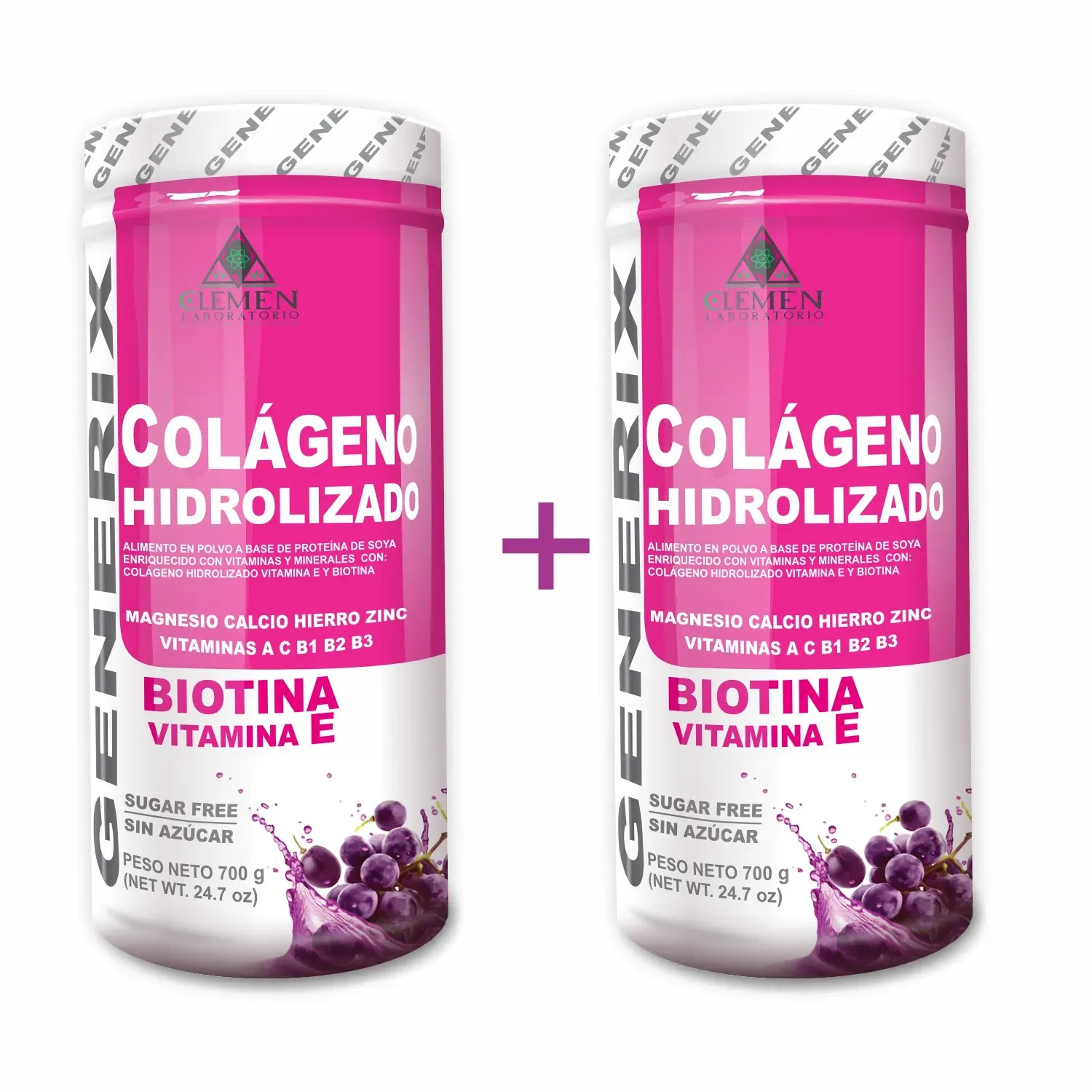 Colageno + Biotina x 2 Tarros de 700 gr.