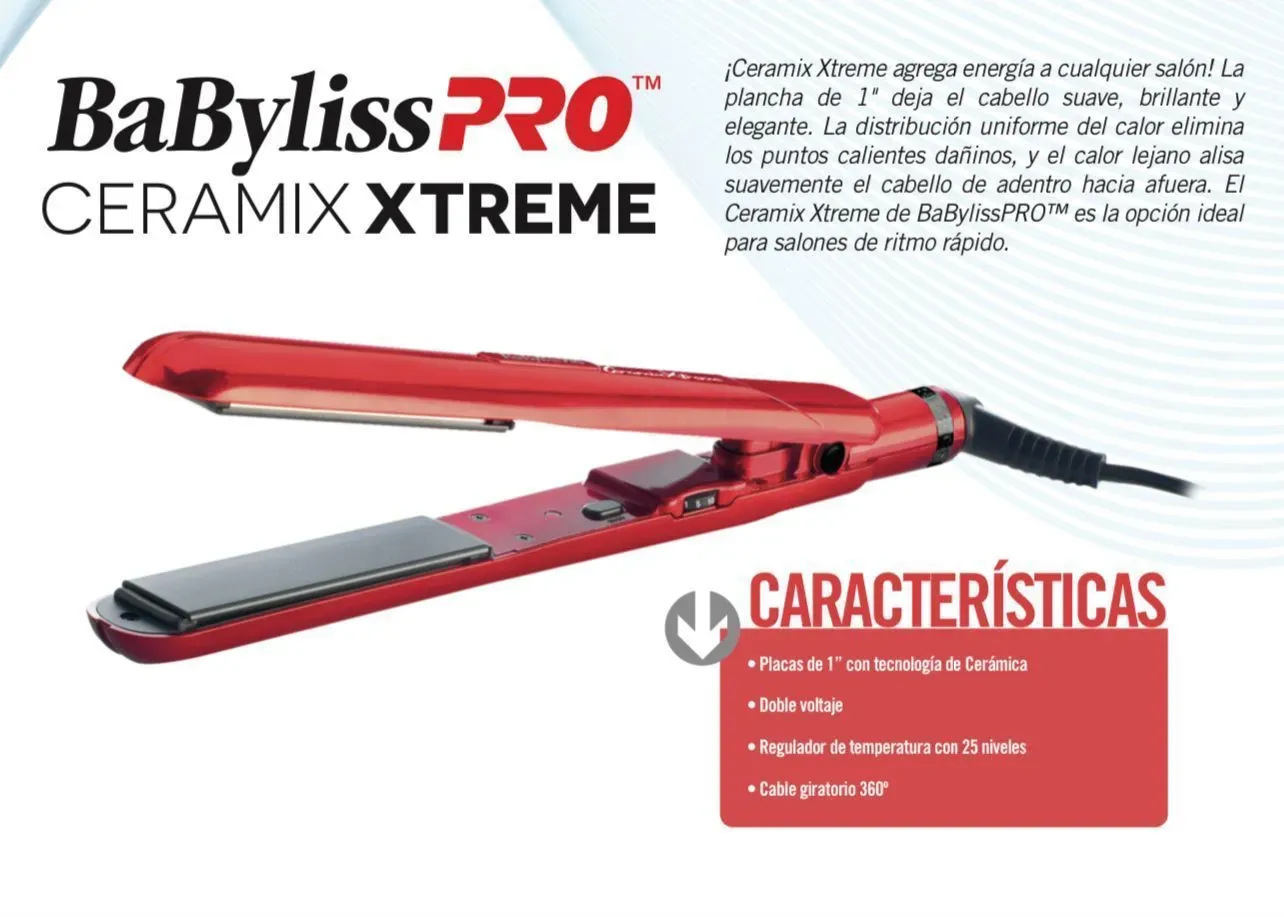 Plancha De Cabello Babyliss Ceramix Xtreme  Original