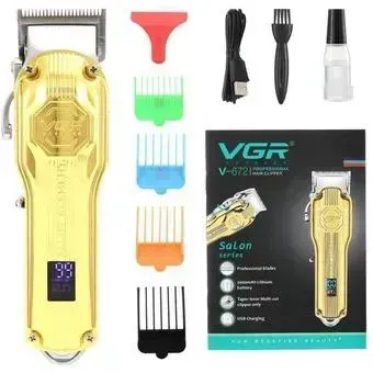 Maquina Corta Pelo VGR V-672 Peluquera Afeitadora Patillera Inalámbrica