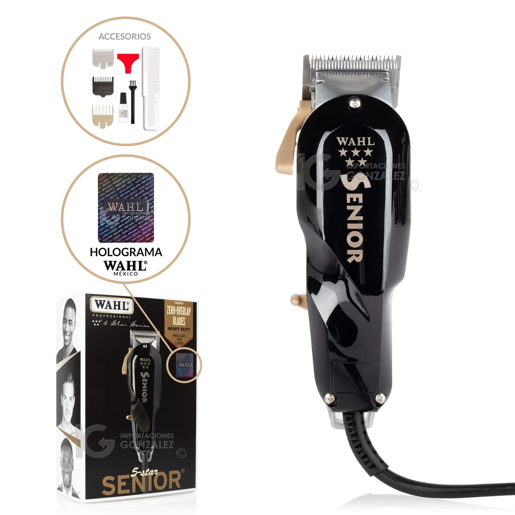 Cortadora Profesional Wahl 5 Estrellas - Senior con Cable Original