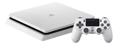 Play 4 Slim Glaciar White 1 tb + 2 Controles