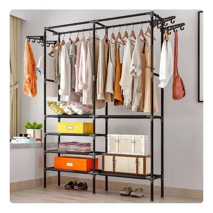 Closet Organizador 2 Espacios Zapatero Perchero Multifuncion