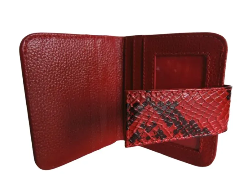 Billetera Mini en Cuero Para Mujer CALZADO GUERREROS CB-007 Rojo