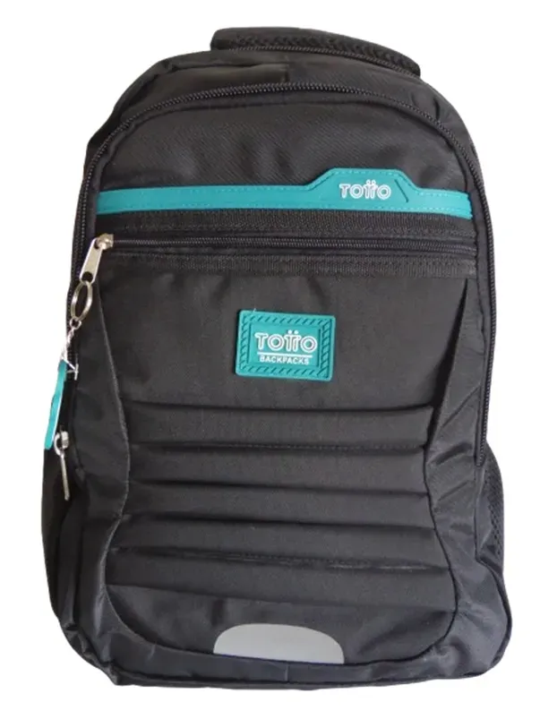 Morral Unisex Multifunción Ejecutivo CALZADO GUERREROS LG-030 Negro x Turquesa