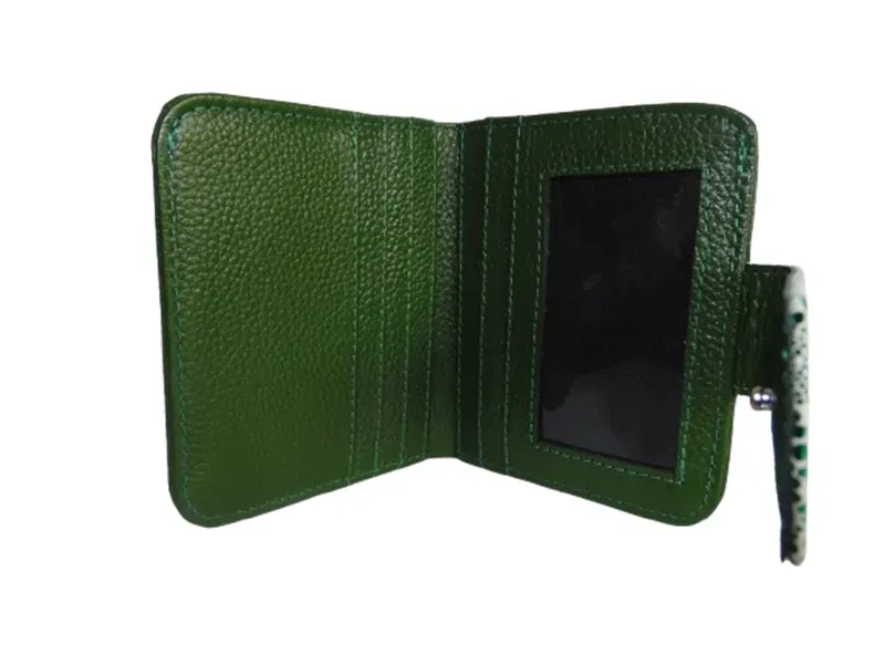 Billetera Mini en Cuero Para Mujer CALZADO GUERREROS CB-007 Verde