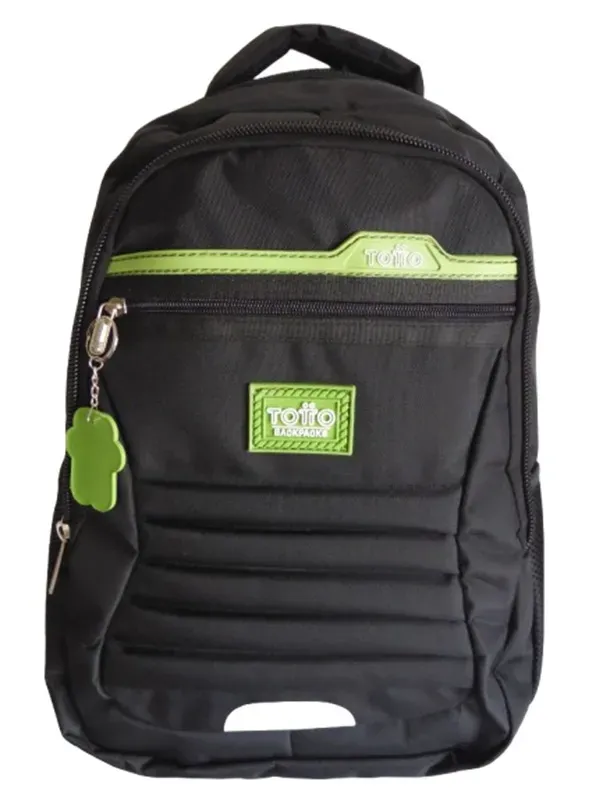 Morral Unisex Multifunción Ejecutivo CALZADO GUERREROS LG-030 Negro x Verde