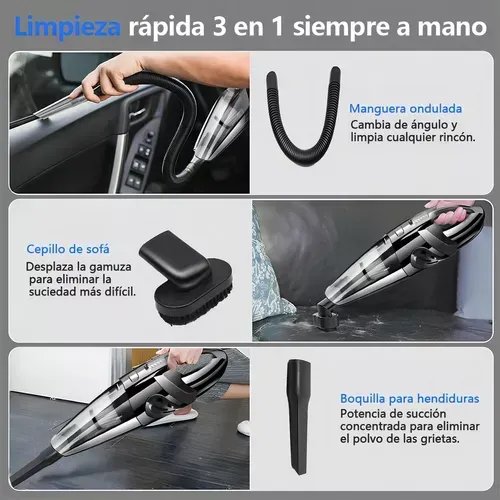 Aspiradora Portátil Inalámbrica Recargable Usb Universal Hogar Carro Oficina 