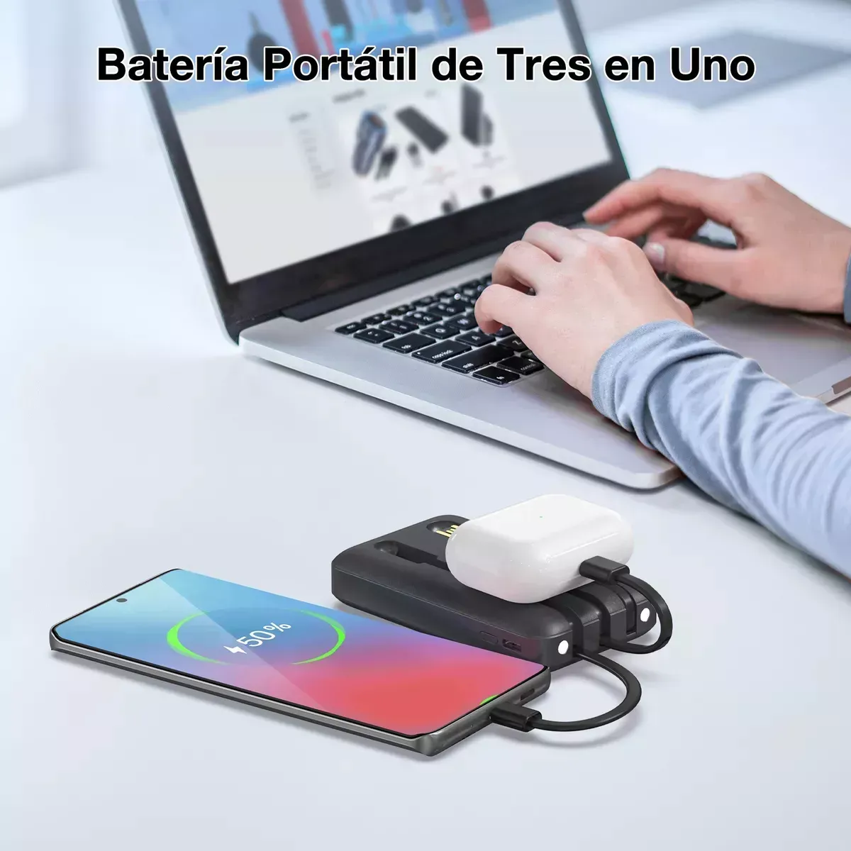 Power Bank 5000mah Batería Portátil Rápida Multi Universal