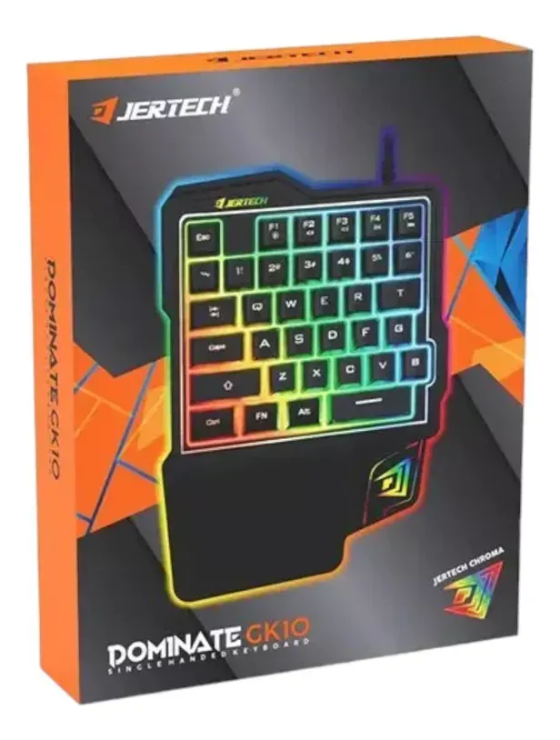 Teclado Gamer Retroiluminado Conexión A Una Mano Usb