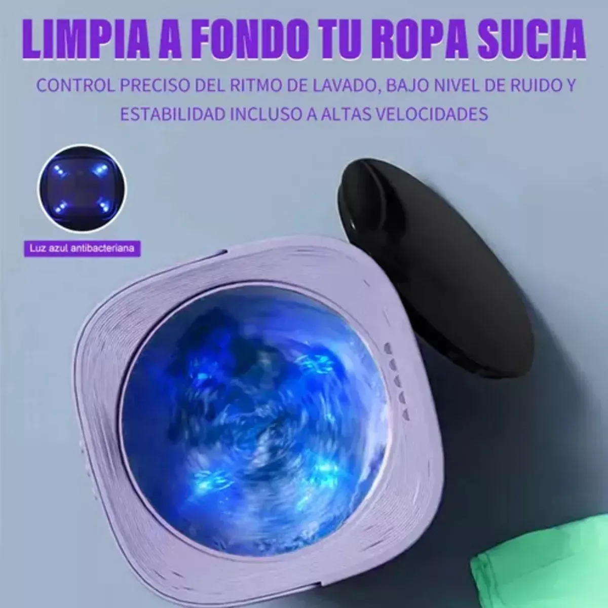 Lavadora De Ropa Portátil 8 Litros Plegable Ligera Practica