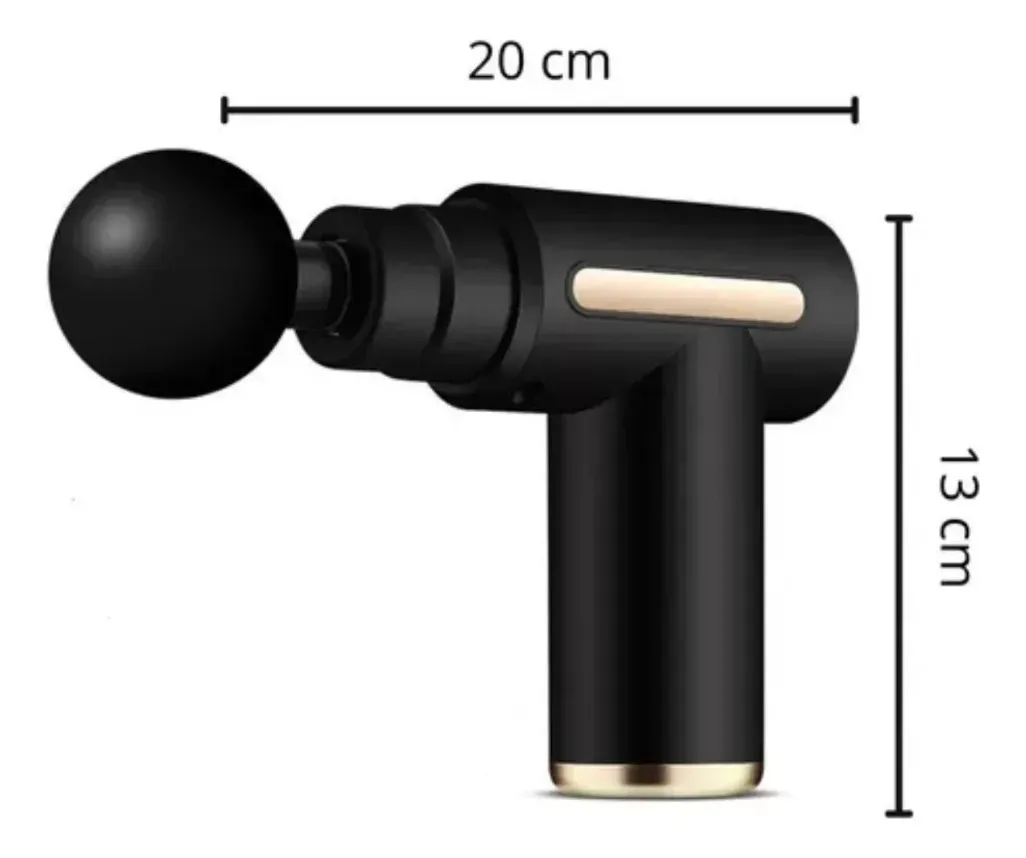 Pistola Masajeadora Para Cuerpo Fascial Gun Fisioterapia E Relaxamento Massageador Elétrico Surtida 110v