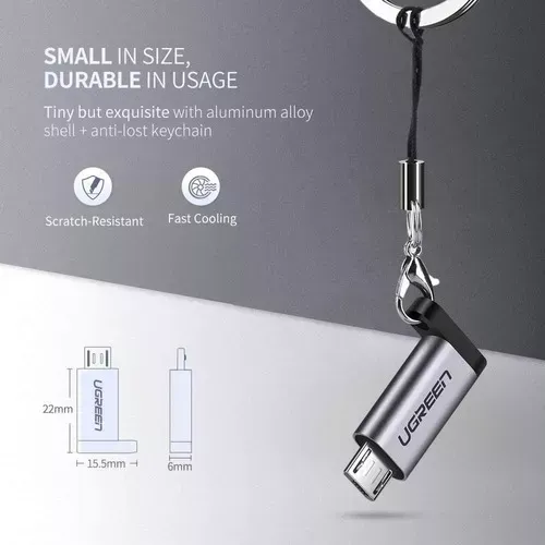 Conector Adaptador Usb Tipo C A Micro Usb 3.0 Rápido 480mbps