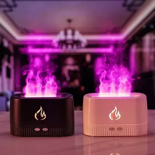 Humidificador Difusor Aromas Ambientador Llama Led + Esencia