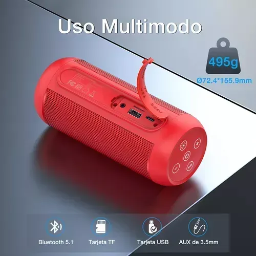 Parlante Inalámbrico Bluetooth Portátil Rgb Rítmico Original