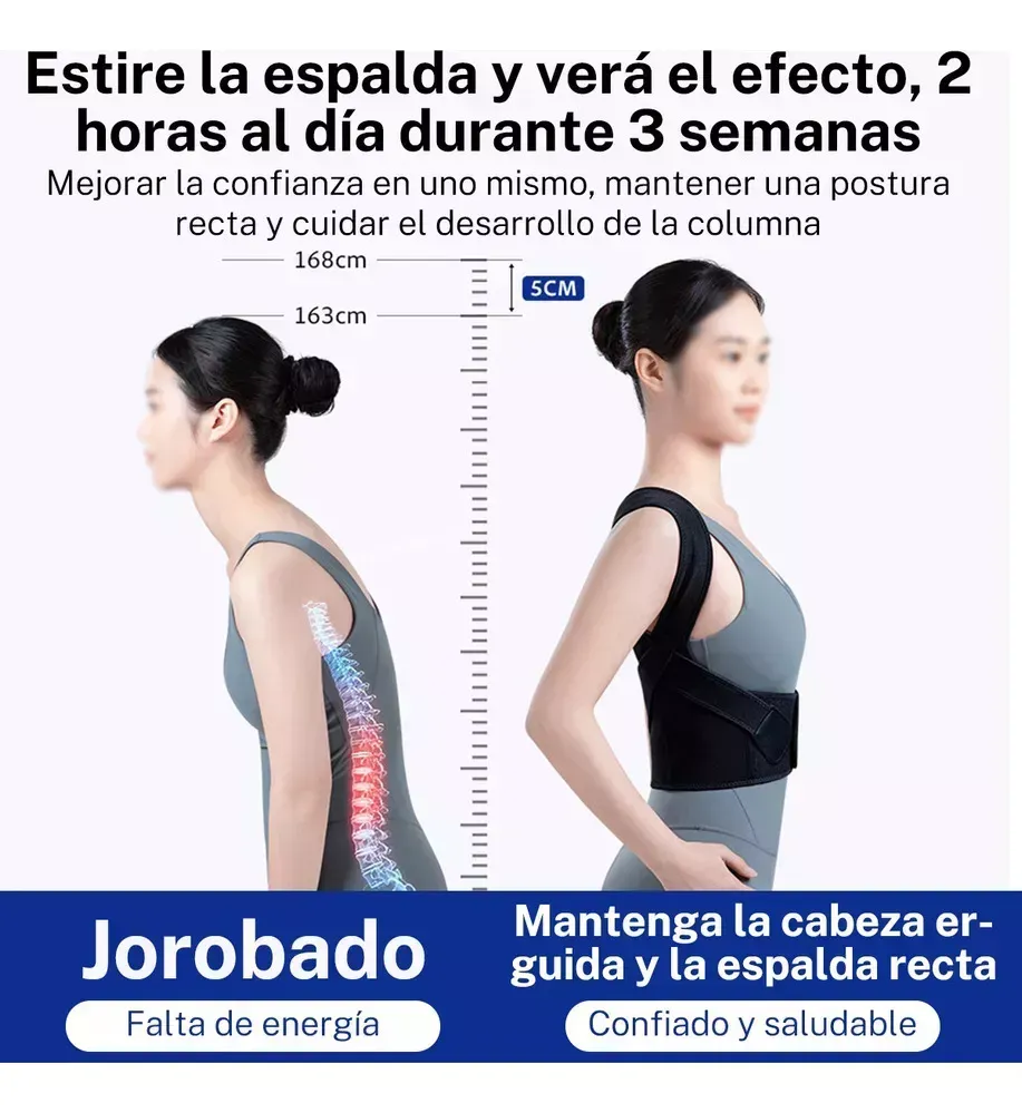 Corrector Chaleco De Postura Ortopédico Faja Lumbar Unisex