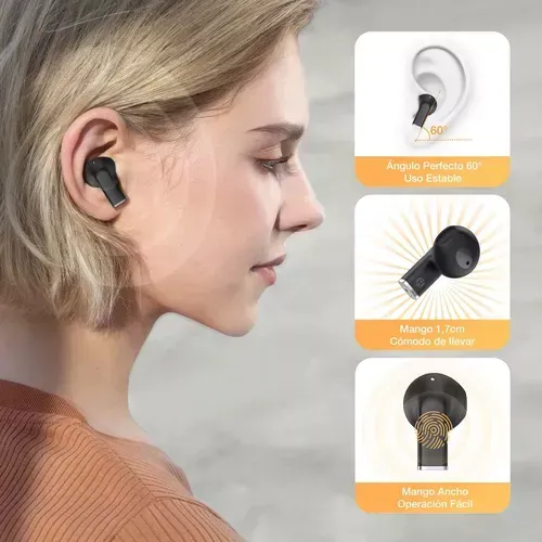 Audífonos In-ear Inalámbricos Bluetooth 1hora Aut209 Alta Duración