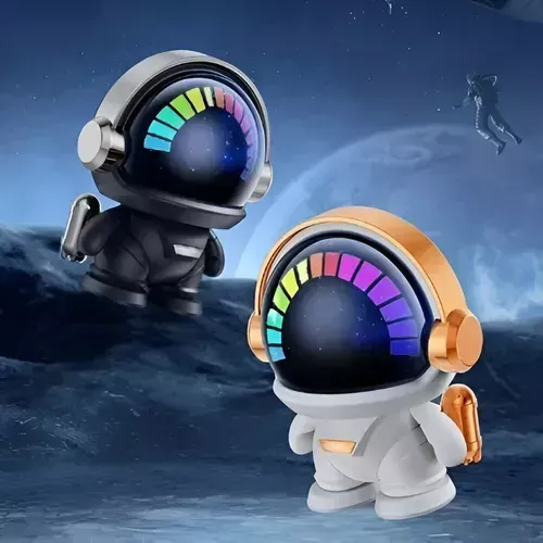 Parlante Bluetooth Astronauta Luces Led Usb Audio Rítmico