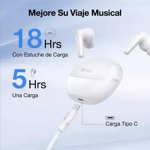 Audífonos In-ear Inalámbricos Bluetooth 5.3 Con Micrófono