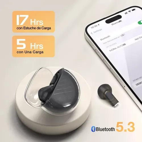 Audífonos In-ear Inalámbricos Bluetooth 1hora Aut209 Alta Duración