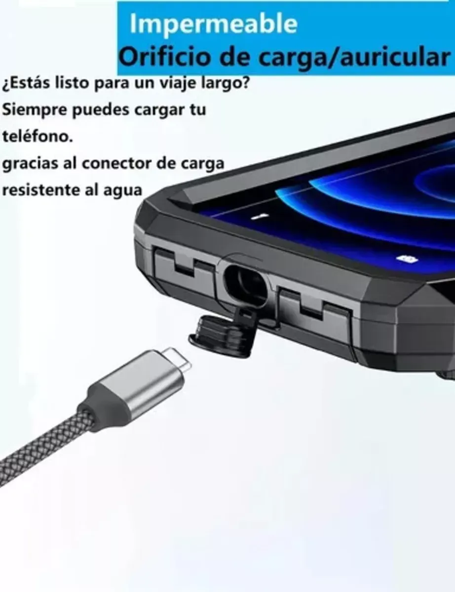 Soporte Base Para Celular Impermeable Espejo Moto Universal