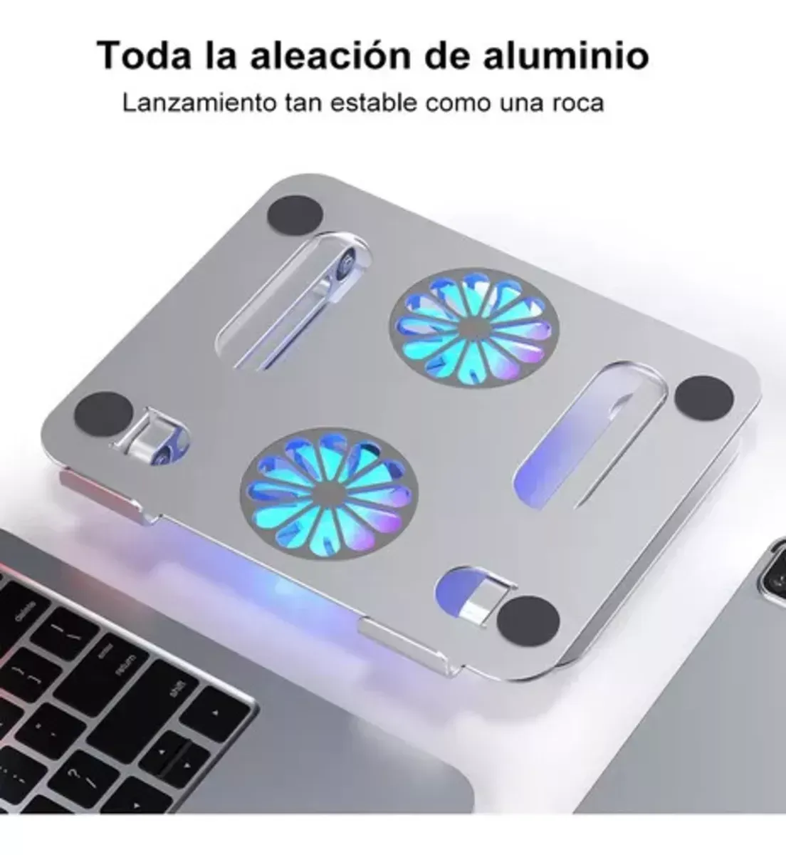 Soporte De Refrigeración Para Laptop Tablet 2 Ventiladores