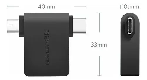 Adaptador Otg Usb Tipo C Y Micro Usb A Usb Fast 3.0 Ugreen