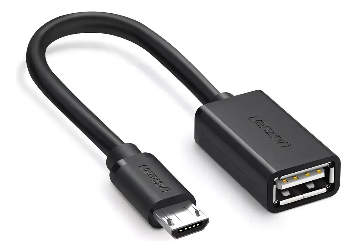 Cable Adaptador Micro Usb A Usb Otg 15 Cm Universal Ugreen