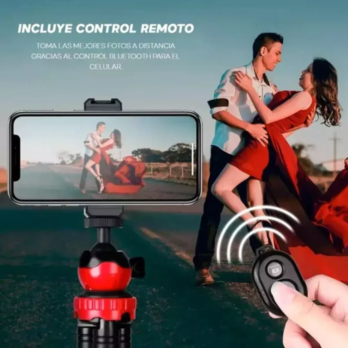 Tripode Gorila Para Cámara Celular Go Pro + Control + Funda