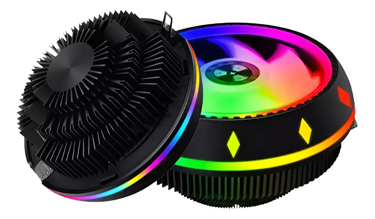 Disipador De Procesador Cpu Pc Gamer Cooler Rgb Intel Y Amd