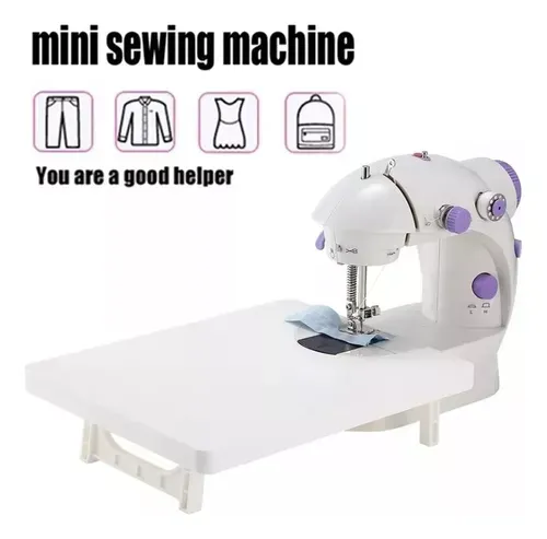 Maquina De Coser Portatil Sewing Machine Con Base + Accesorios