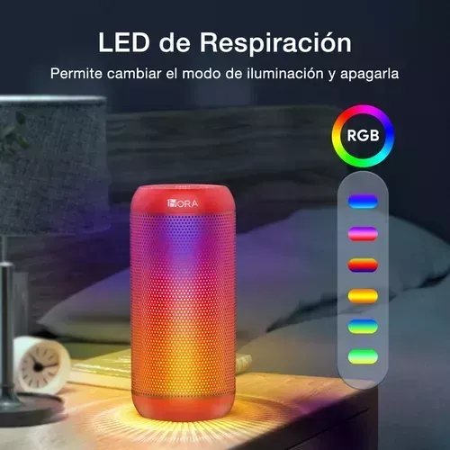 Parlante Inalámbrico Bluetooth Portátil Rgb Rítmico Original