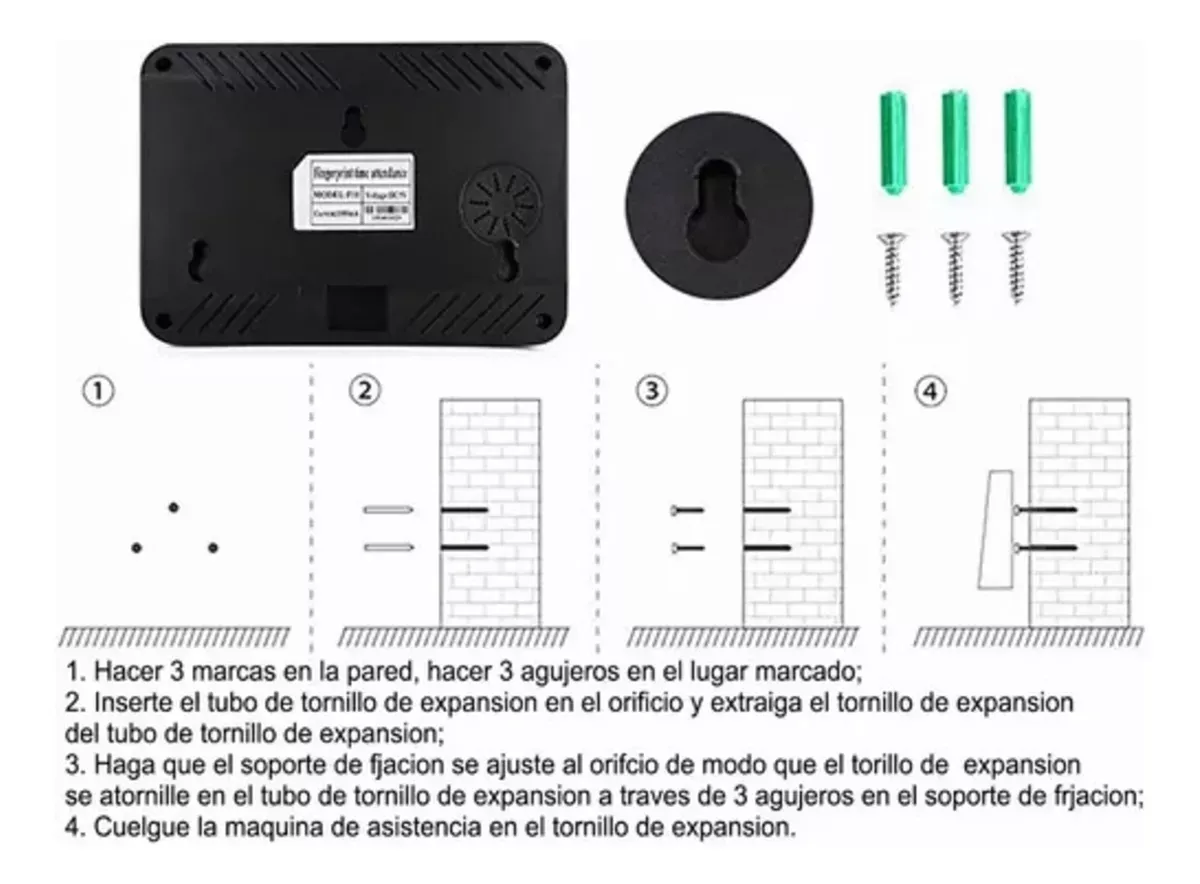 Maquina De Asistencia Empleados Usb Pantalla Huella Digital