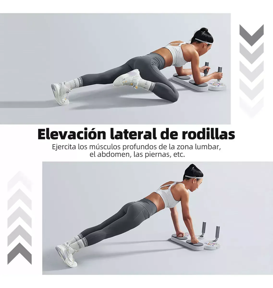 Barras Push Up Lagartijas Ejercita Pecho Hombro Espalda Tríc