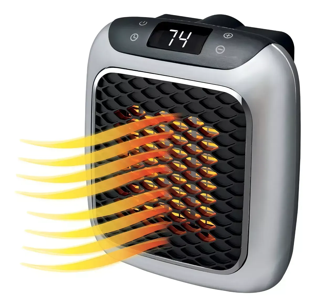 Mini Calentador Handy Heater Turbo 800w Portatil Color Negro