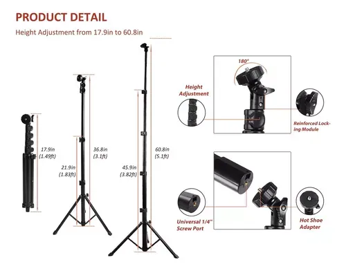 Barra Luz Led Rgb Fotografía Profesional Control + Trípode