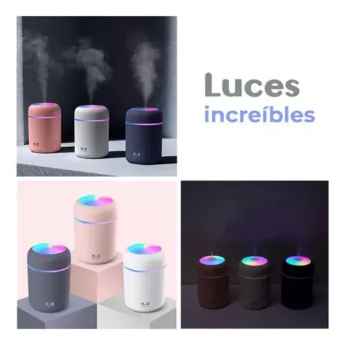 Humidificador Difusor Luces Led Rgb Multi Aromas Ambientador