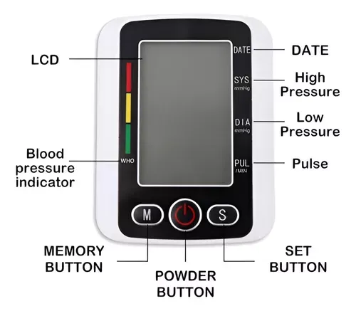 Tensiómetro Electrónico Automático De Brazo Función De Voz