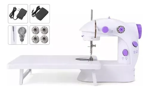 Maquina De Coser Portatil Sewing Machine Con Base + Accesorios