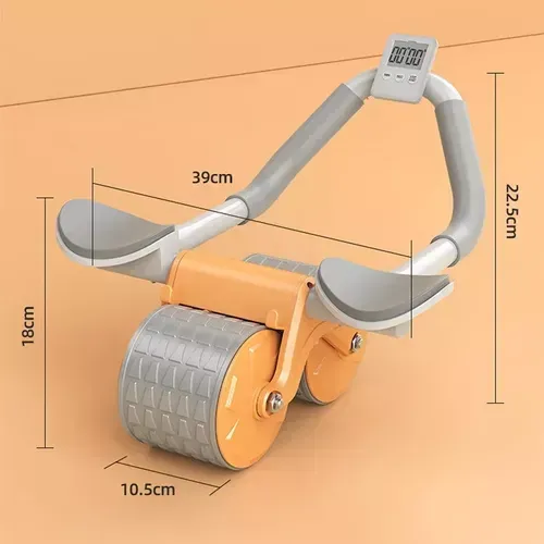 Rueda Abdominal Rebote Automático  Con Pantalla Temporizador