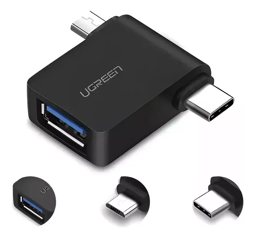 Adaptador Otg Usb Tipo C Y Micro Usb A Usb Fast 3.0 Ugreen