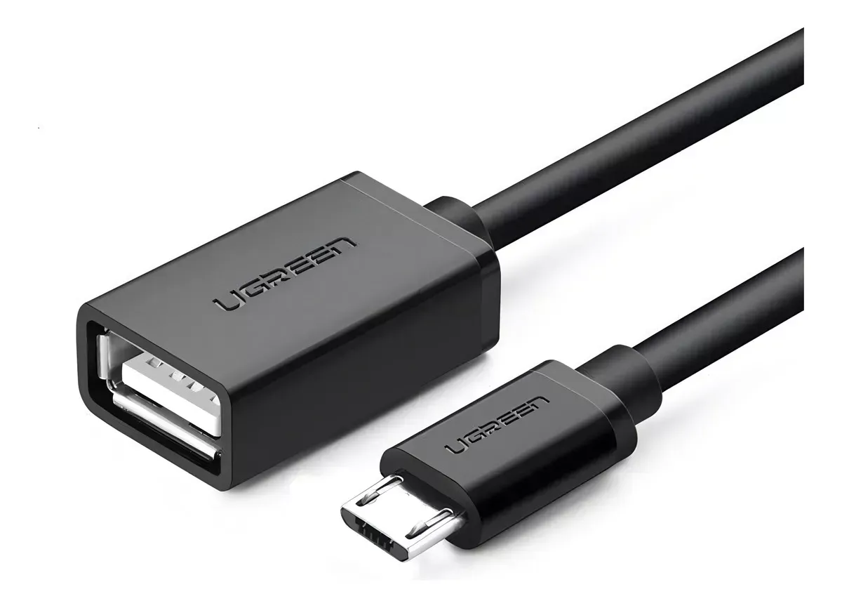 Cable Adaptador Micro Usb A Usb Otg 15 Cm Universal Ugreen